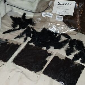 3packs Black Feathers 100s!